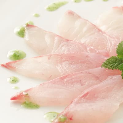 ぬか漬け鯛のカルパッチョ